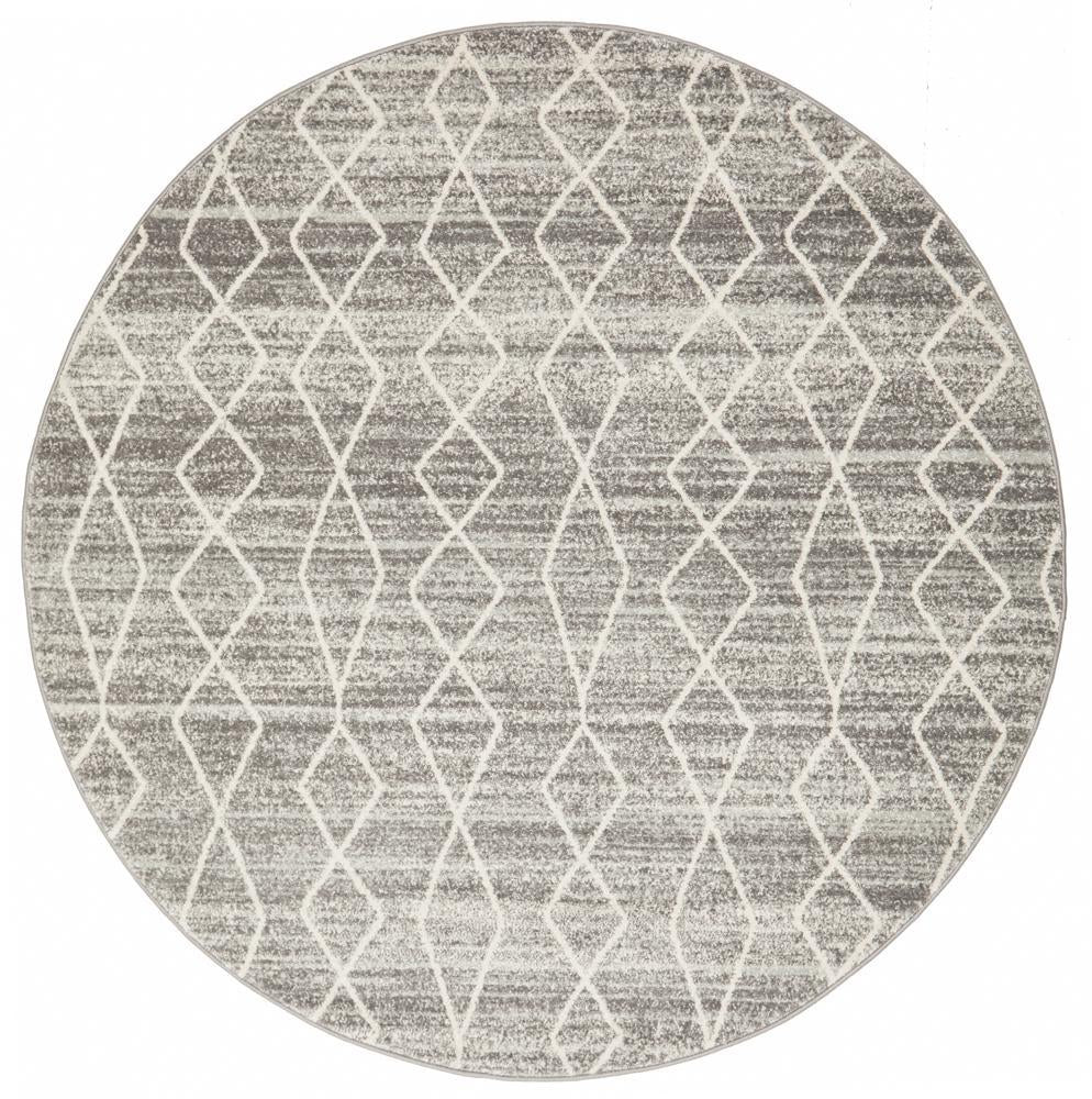 ENVI Remy Silver Transitional Round Rug