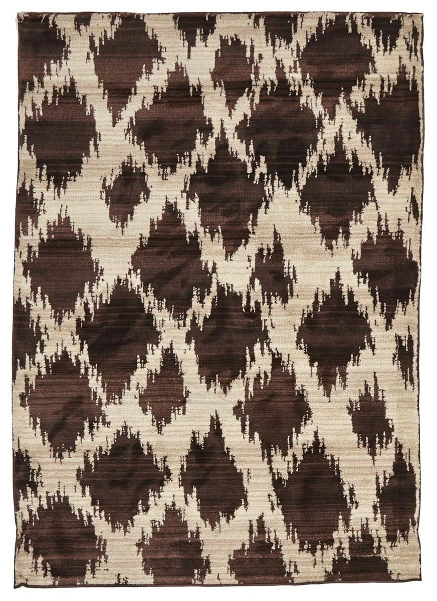 Moroccon Style  Diamond Design Chocolate Rug