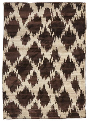 Moroccon Style  Diamond Design Chocolate Rug