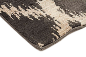 Moroccon Style  Diamond Design Charcoal Rug