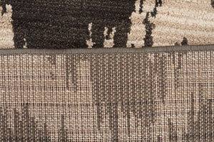 Moroccon Style  Diamond Design Charcoal Rug
