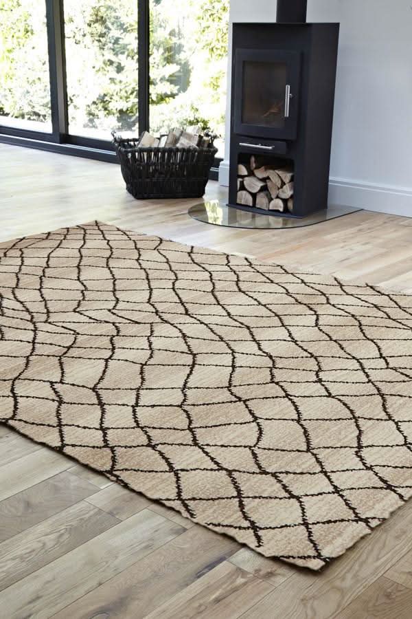 Moroccon Style  Web Design Cream Rug