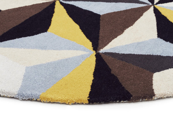 Matrix Pure Wool 900 Blue Round Rug