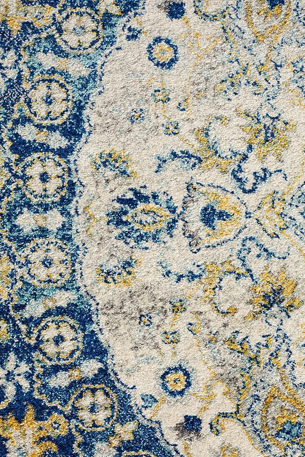 Museum Ruthy Navy Round Rug