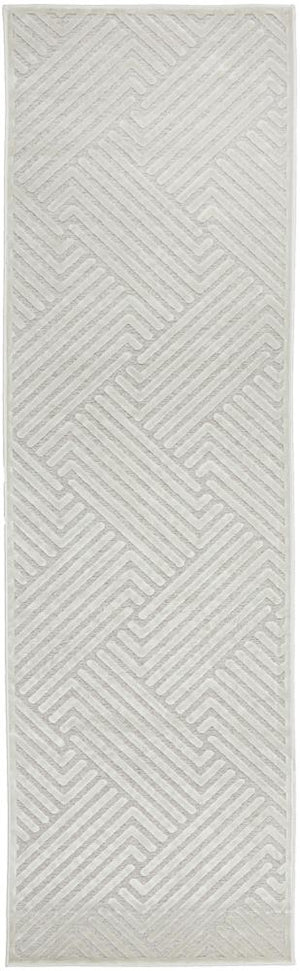 CITY Cindy  Natural White Runner Rug